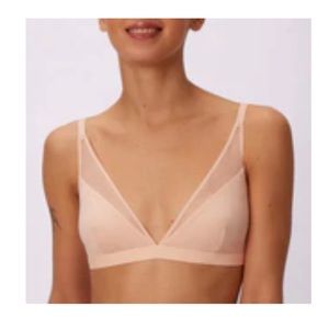Dream Mesh Plunge Bralette PARADE BRA SKIMS NUDE